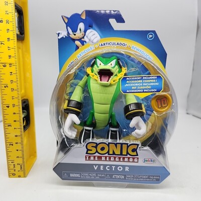 Sonic The Hedgehog Vector 4'' Action Figure with Super Ring Jakks Pacific NEW