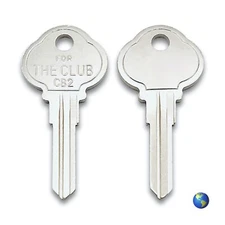 CB2 Key Blanks for Various Steering Wheel Locks by The Club (2 Keys)