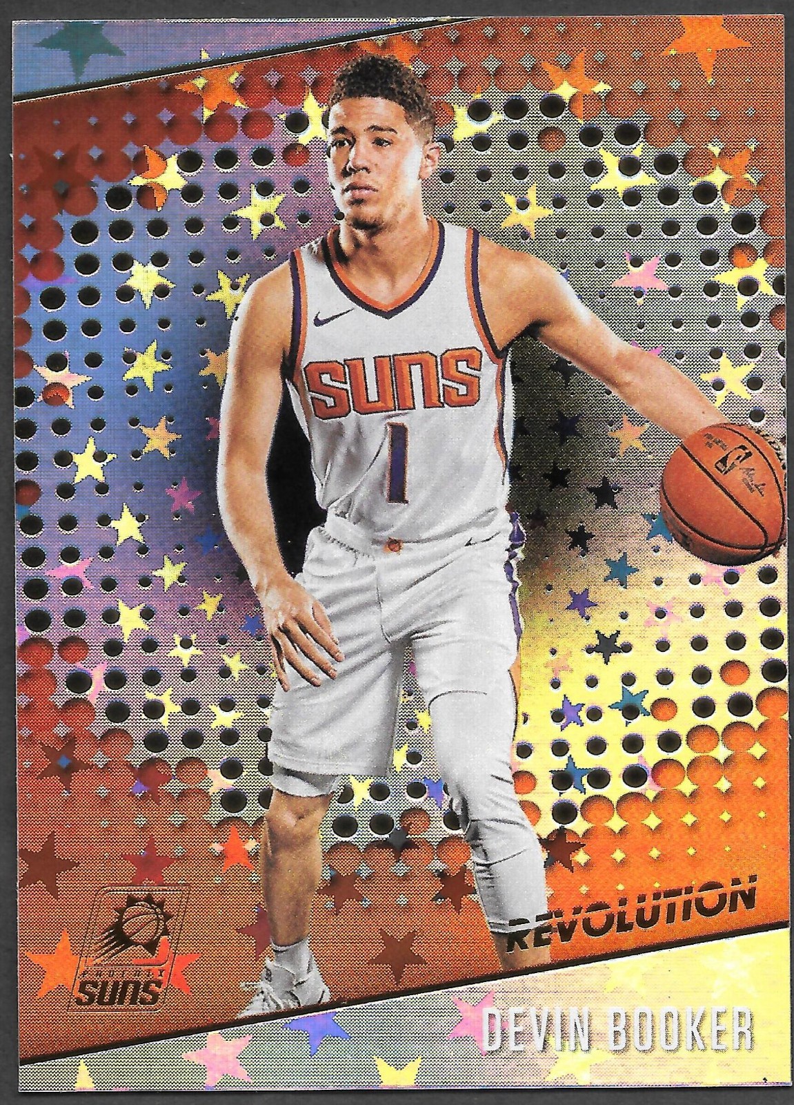 2017-18 Devin Booker #12 Panini Revolution Astro Holo Phoenix Suns