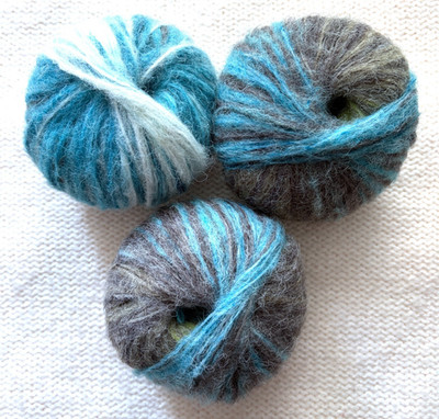 3 Knäuel x 25g Alpaka Mischung Farbverlauf Garn : 32% Alpaka : 02 Glacial Earth
