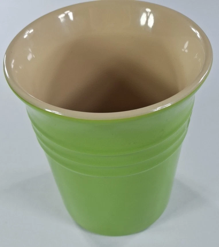 LE CREUSET LIME 绿色 UTENSIL CROCK 奶油内部经典品质 Upscale — 第 4/4 张图片