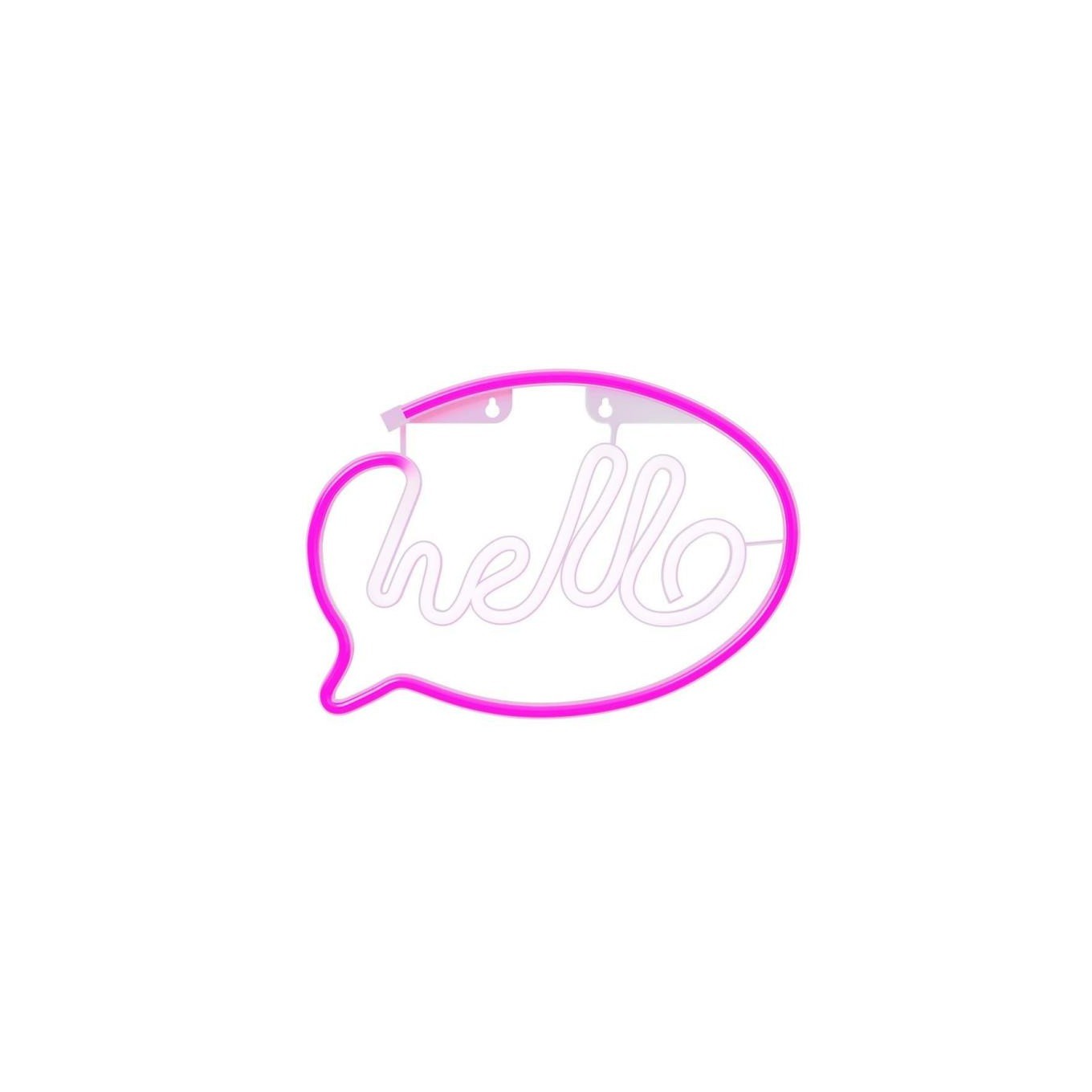 Forever Lampara Neon Led Hello Pink White - Imagen 2