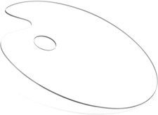 Professional Grade Clear Acrylic Paint Palette - Perfect for Artists Large Oval