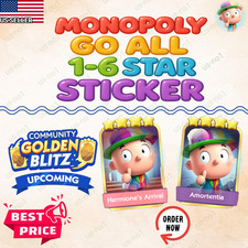 Monopoly Stickers GO 1  - 6   Gold Stickers Available CHEAPEST  SUPER FAST  24/7