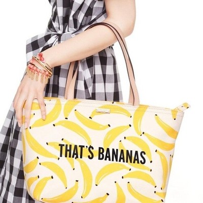 KATE SPADE TOTE Shoulder Bag Purse That s Bananas Francis Flights of Fancy Fruit