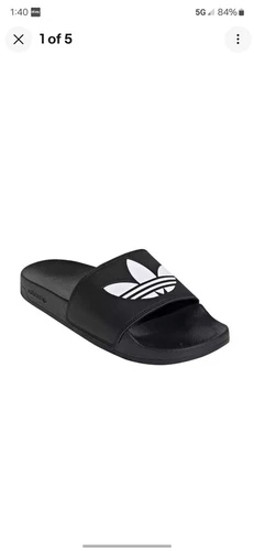 Adidas Adilette Lite Uomo Slides Core Nero Cloud Bianco FU8298 Taglia 13
