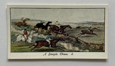     Stephen Mitchell Old Sporting Prints Steeple Chase 2 Tobacco Card CC13
