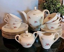 Edles Vintage KAFFEE-SERVICE Rosendekor Rosen...