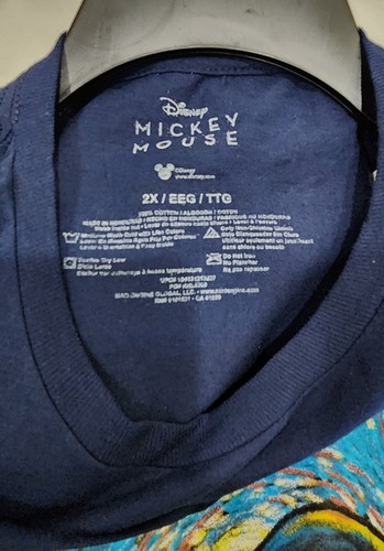 DISNEY Mickey Mouse Graphic Cotton Short Sleeve Dark Blue T Shirt PLUS Size 2X - Bild 4 von 4
