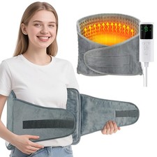 Electric Heating Waist Belt Wrap Lower Back Heated Belts Lumbar Therapy Heat Pad