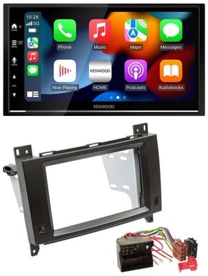 Kenwood DAB USB Bluetooth 2DIN MP3 Autoradio für Mercedes B- A-Klasse 04-12 schw - Bild 1 von 4