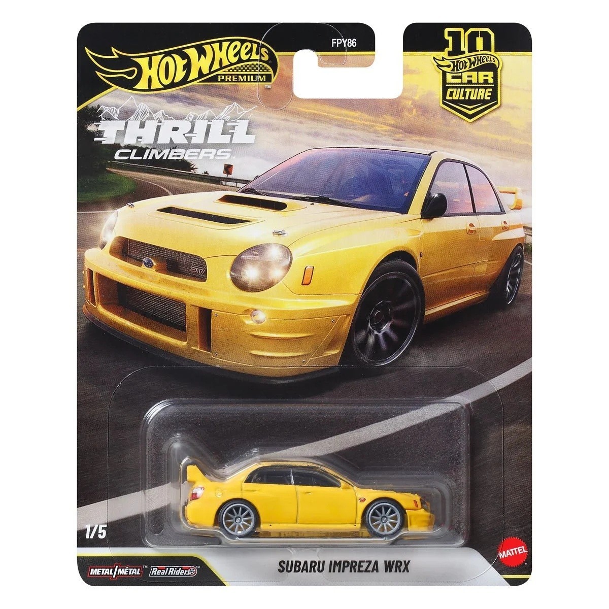 Hot Wheels Premium - 2026 Thrill Climbers 1/5 Subaru Impreza WRX