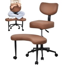 Meditation Chair Cross Legged ADHD Office Chair with Wheels Ergonomic