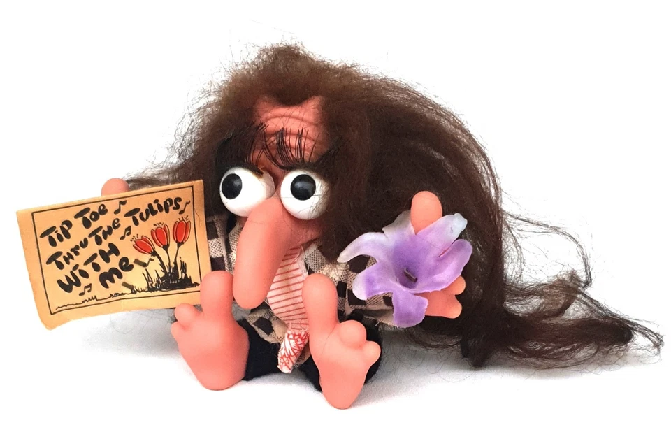 Muñeca Tiny Tim True Troll 1965 de colección rara figura coleccionable de Scandia House Foto 3 de 4
