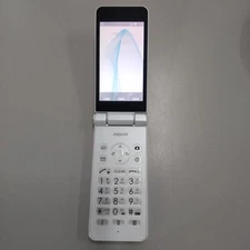 SHARP AQUOS Keitai SH-N01 White SIM Free Flip Phone Japan Unlocked GSM LTE Used