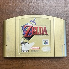 The Legend Of Zelda Ocarina of Time N64 Gold Collectors Edition (Nintendo 64)