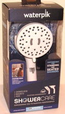 Waterpik Showercare Pivoting Shower Head 5 Sprays NEW Showerhead Hose Massage