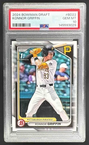 145593029 Konnor Griffin 2024 Bowman Draft #BD-22 Rookie 1st RC PSA 10