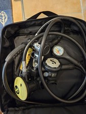 lungenautomat tauchen 1te Stufe mit Finimeter Seaquest