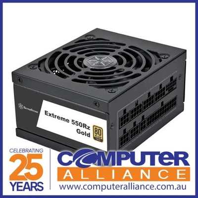 550 Watt SilverStone Extreme 550Rz Gold SFX Gen5 Modular Power Supply Black - image 1 of 2