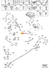 Tubo Powertrain Elettrico Sistema di Raffreddamento VOLVO XC40 32138733 NUOVO ORIGINALE