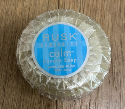 RUSK Sensories CALM Luxury Soap ~ 2.4 oz Round Bar ~ SEALED ~ VTG