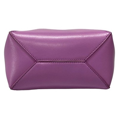 LOEWE パープル ケース Auth LOEWE Puzzle Fold Tote Mini Rock Rose (Purple) shiny