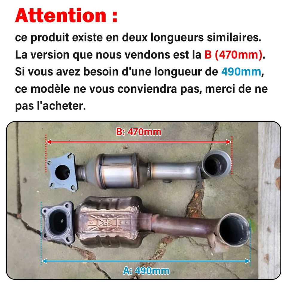 CATALYSEUR POUR PEUGEOT 108 2008 208 308 II 1.2 VTI 1.2L = 9678127280 9672883980 - Photo 2/4