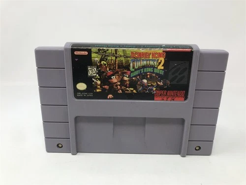 Donkey Kong Country 2: Diddy's Kong Quest - Super Nintendo Snes - Game Cartridge