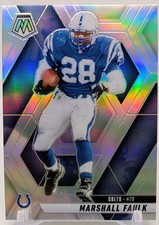 2025 Panini Mosaic Football - Marshall Faulk Card 26 Silver Prizm
