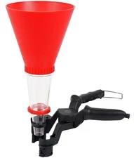 Oil Funnel With Clamp - 2pc Set Adjustable & Universal