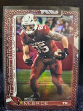 2025 Topps Chrome Football #4 Trey McBride Pigskin Refractor Arizona Cardinals