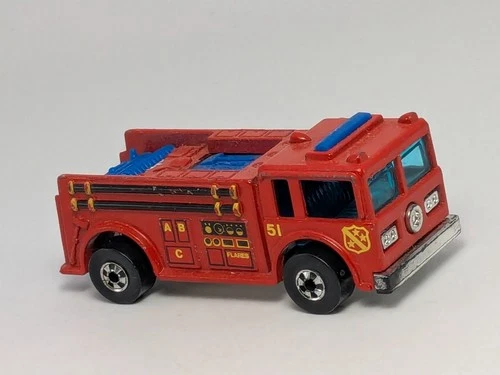 Vintage 1976 Hot Wheels Fire-Eater Fire Engine Truck Hong Kong Blackwall
