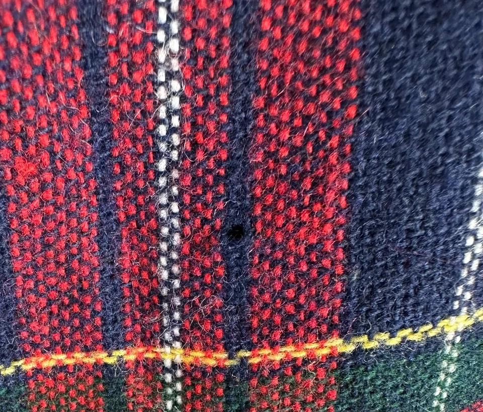 Vtg Worthington Maxi Skirt 12 Large Tartan Plaid WOOL Red Blue Green Pleated M - Image 3 of 4