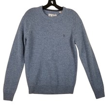 Original Penguin Men Lambswool Crewneck Sweater Blue Faded Denim Sz Small
