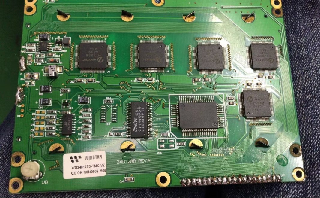 New WG240128D-TMC-VZ for compatible LCD display panel with 90 days