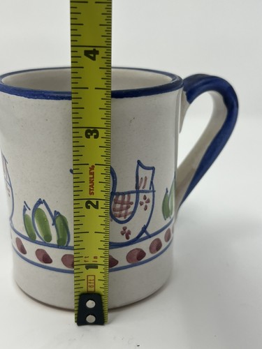 Lot Of 5 talian Vierti Coffee Mug Chicken Tea Cup Italian Handmade - Picture 18 of 22