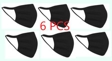 Cotton Mask Cover / Triple Layer / Reusable 12 pcs in 2 pack Black and white
