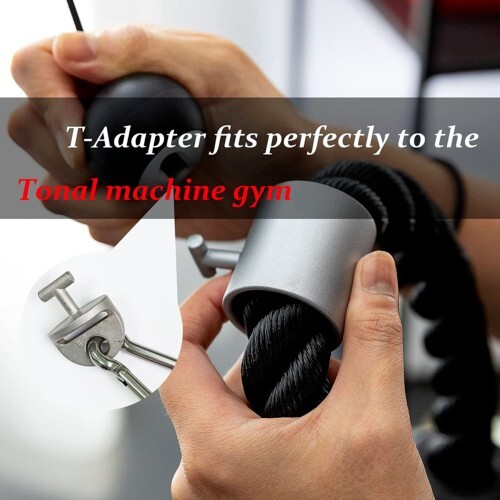 Paar tonale Knöchelriemen, T-Lock-Adapter & Druckknopfhaken für tonales Heim-Fitnessstudiogerät - Bild 5 von 7
