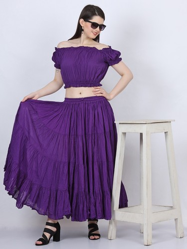 12-25 Yard Women's 4 Tiered Gypsy /Belly Dance /Ruffle/Flamenco Mix Color Skirts - Imagen 195 de 203