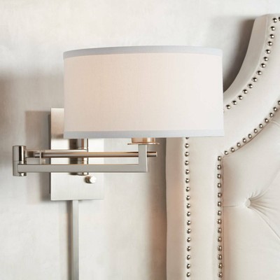 Possini Euro Aluno Plug In Style Swing Arm Wall Lamp