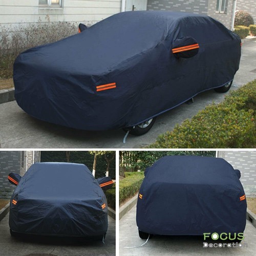 Car Cover Rain UV Dust Snow Resistant Universal For Sedan Protection 3XXL PEVA - Picture 2 of 8