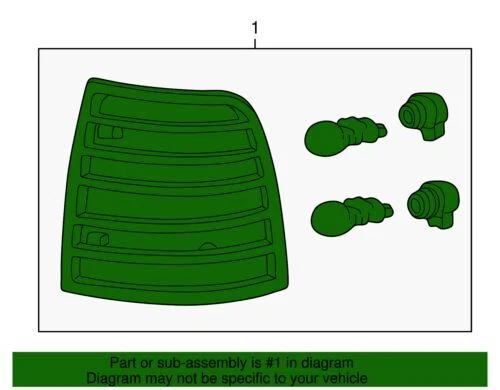 Conjunto de lámpara trasera original Ford 5E6Z-13405-AA Foto 2 de 3