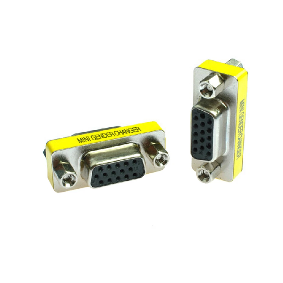 R25 VGA Kupplung VGA Buchse auf VGA Buchse Adapter D Sub Adapter 15Polig SVGA - Bild 3 von 4