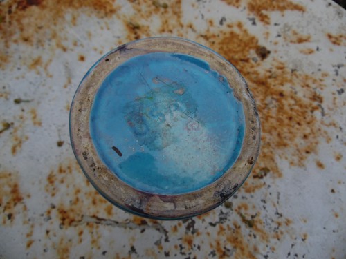 VINTAGE ARIZONA KERAMIK ROTE KERAMIKVASE MIT THUNDERBIRD ERHABENEM EMBLEM 6" - hoch - Bild 5 von 5