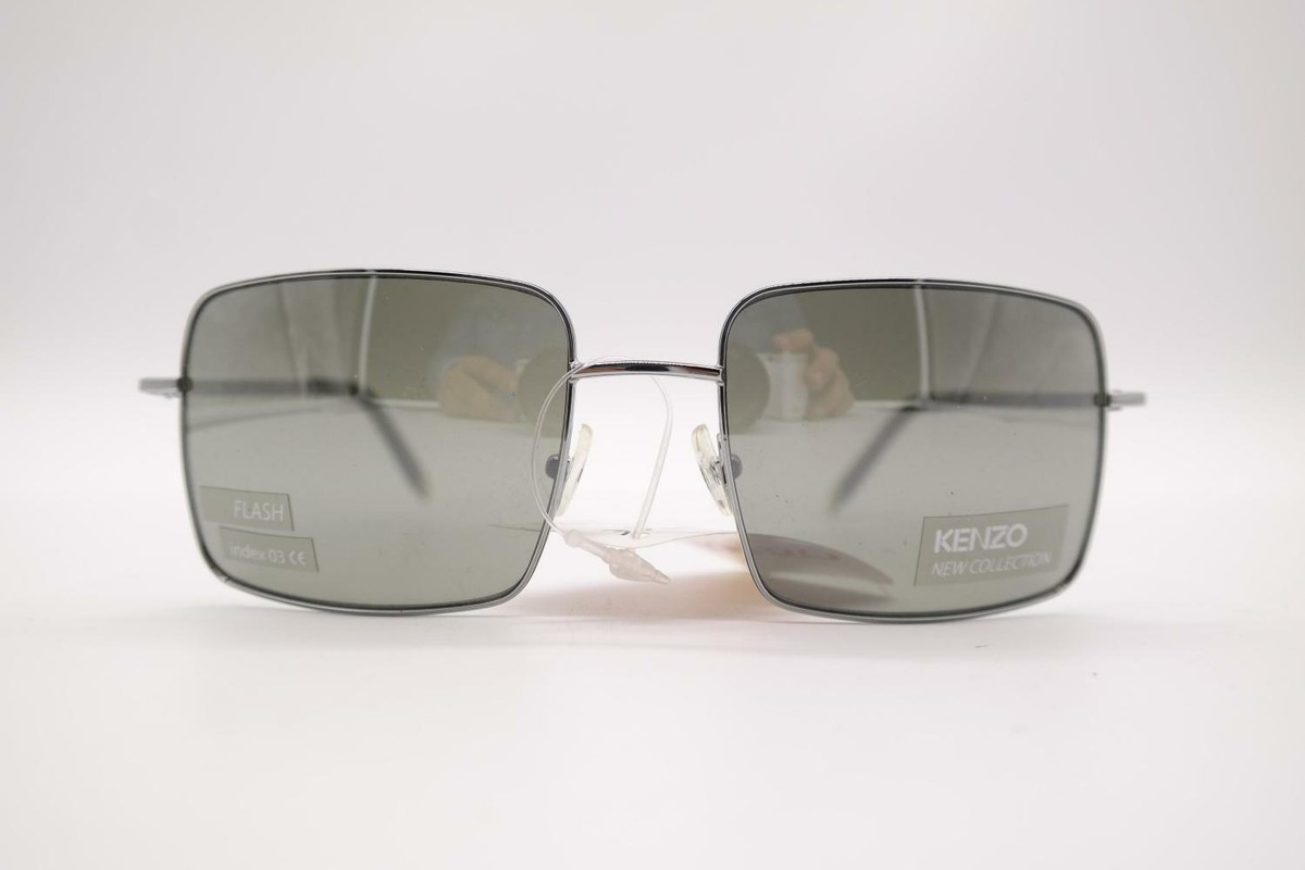 Kenzo KZ 5037 Silver Oval Sunglasses Glasses New | eBay display picture 1