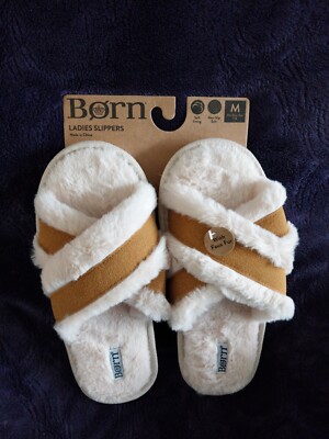 Sheepskin Slipper Criss Cross Fur Slides BEVERGREEN Winter Luxury