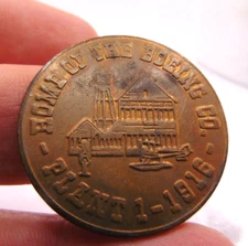 1966 BOEING 50TH ANNIVERSARY CHALLENGE COIN HOME OF THE BOEING CO PLANT
