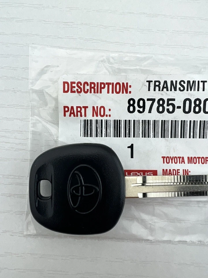 Nuevo transpondedor OEM llave en blanco marca G chip genuino 89785-08040 para Toyota Foto 2 de 2