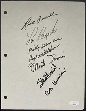 Rick Ferrell Lou Brock Billy Herman + More Autographed Sheet Signed Cut JSA MLB